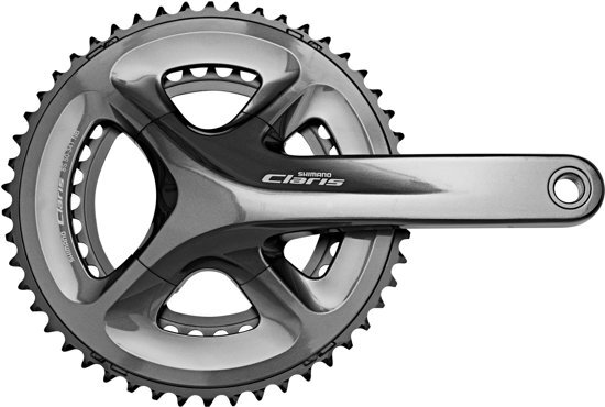 Shimano Claris FC-R2000 Zwengel 2x8-speed 50-34 tanden grijs Pedaalarmlengte 170mm