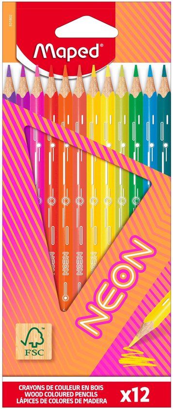 Maped Office Maped Neon Kleurpotloden set à 12 kleuren