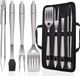 Set de grill 5 pièces en acier inoxydable