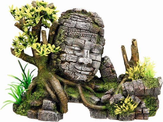 Nobby Aqua Deco Angkor met Planten - 25 x 12,5 x 18 cm