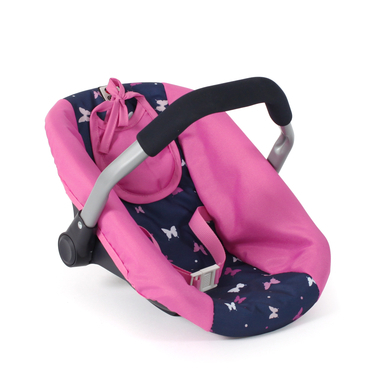 BAYER CHIC BAYER CHIC 2000 Autostoel voor poppen Butterfly navy-pink