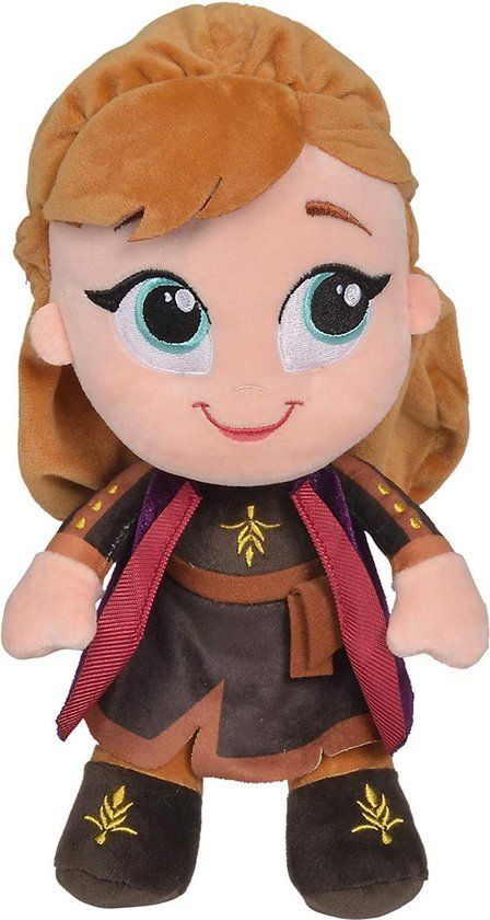 4KidsOnly Disney - Frozen 2 Chunky Anna - 25 cm - Pluche - Alle leeftijden - Knuffel