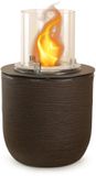 Divina Fire RAFFAELLO Terra Marrone bio-ethanolhaard, staande vuurkorf voor binnen en buiten, d.35 x h.55