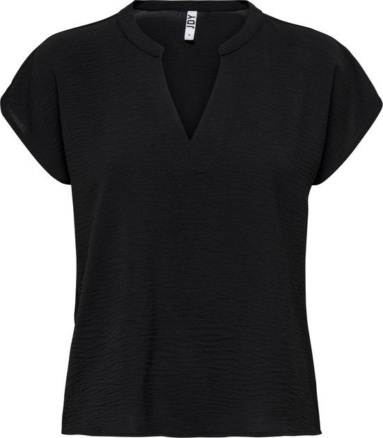 JDY JDYLION S/S TOP WVN NOOS Dames - Zwart - Maat 44