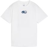 Puma T-shirt enfant Puma X Sonic Relaxed Graphic Blanc Coton Jersey Col rond Manches courtes Coupe ample 16 ans