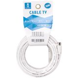 10 TV-kabel 10 meter wit