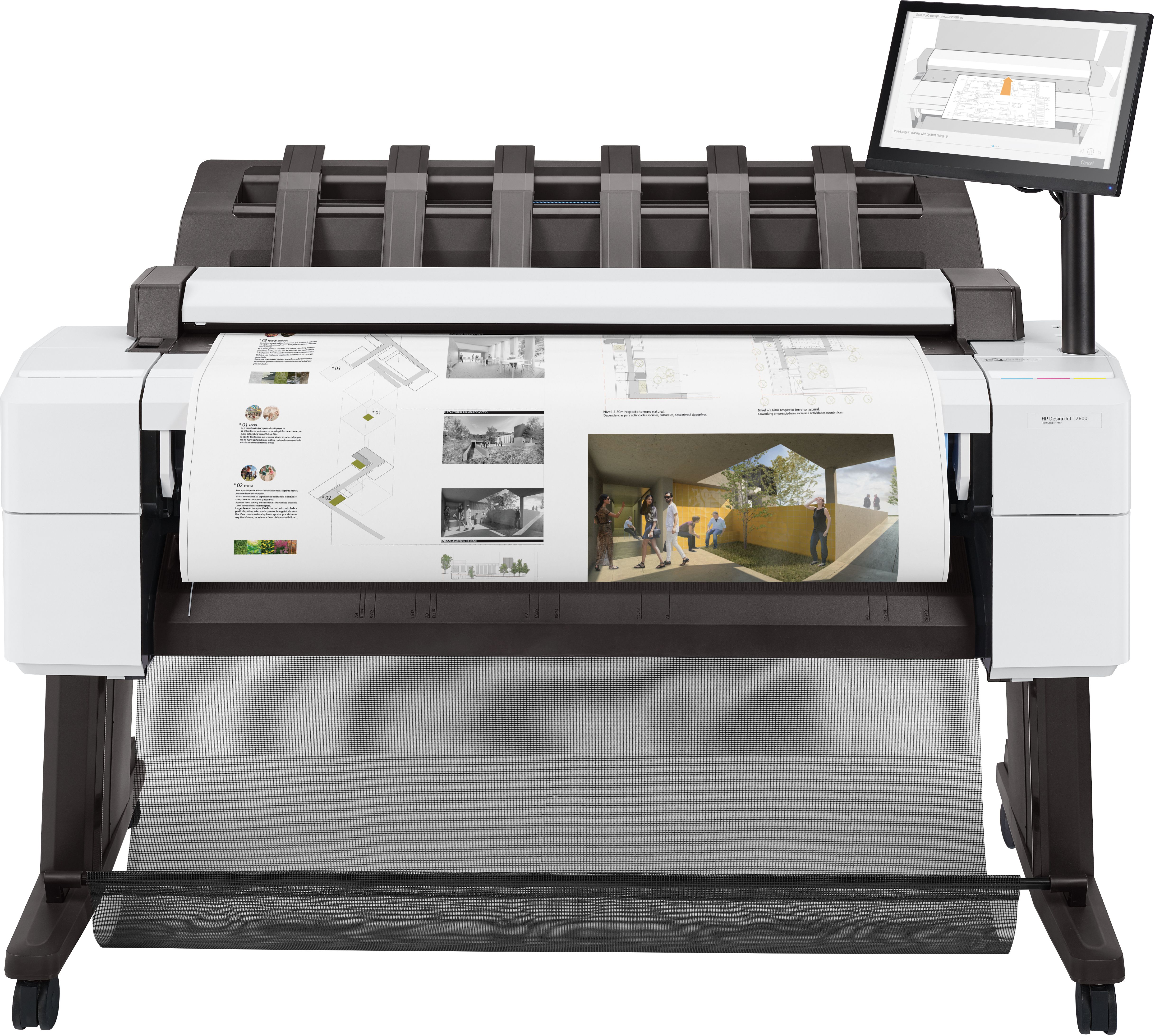 HP DesignJet T2600 36-inch Multifunction PostScript Printer