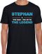 Bellatio Decorations Stephan Voornaam cadeau - The man, The myth the legend - zwart - Heren - Maat M