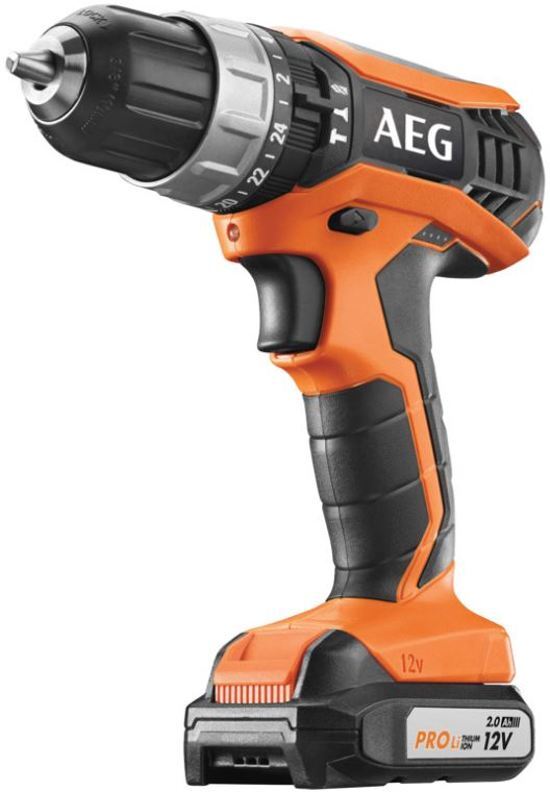 AEG AEG BSB12G3 Klopboormachine â€“ 12V/2,0Ah â€“ Incl. accuâ€™s, lader en koffer