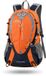 CarryQuest® - Sac à dos d'hydratation 25L - Sac à dos de vélo et de randonnée en polyester avec système d'hydratation, ventilation dorsale, compartiment pour ordinateur portable, bretelles ergonomiques et chargement frontal/par le haut - 45x30x19 cm - Orange