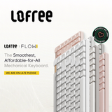 Lofree Flow Lite Clavier - Interrupteur POM allumeur et silencieux - 2.4G Bluetooth et Filaire