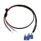 Offgridtec® 1,5 m 4 mm² accukabel met 15A zekering M8-ringkabelschoen