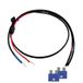 Offgridtec® 1,5 m 4 mm² accukabel met 15A zekering M8-ringkabelschoen