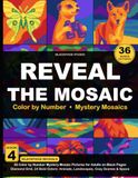 Reveal the Mosaic 36 Color by Number Mystery Mosaic Pictures for Adults on Black Pages – Diamond Grid, 24 Bold Colors: Animals, Landscapes, Cozy Scenes & Space