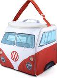 BRISA VW Collection - Iconische VW T1 Bulli-koeltas voor kamperen en picknicken (inhoud 25 l) rood