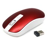 WAYTEX 65423 draadloze muis, 2,4 GHz, rood metallic