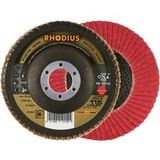 Rhodius JUMBO SPEED G disque lamelle grain 80 acier inoxydable, acier 10 pc.