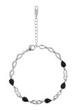 NAEMI Armband 14 karaat goud Koper Zilver Zwart 17 cm