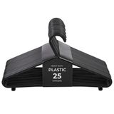 Roe Tenpo Kleerhangers, set van 25, zwart