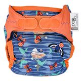 Close Pop-in premium bamboe doek luier met Aplix sluiting - verstelbaar één maat geboorte tot potje elegant printontwerp - Twilight Garden