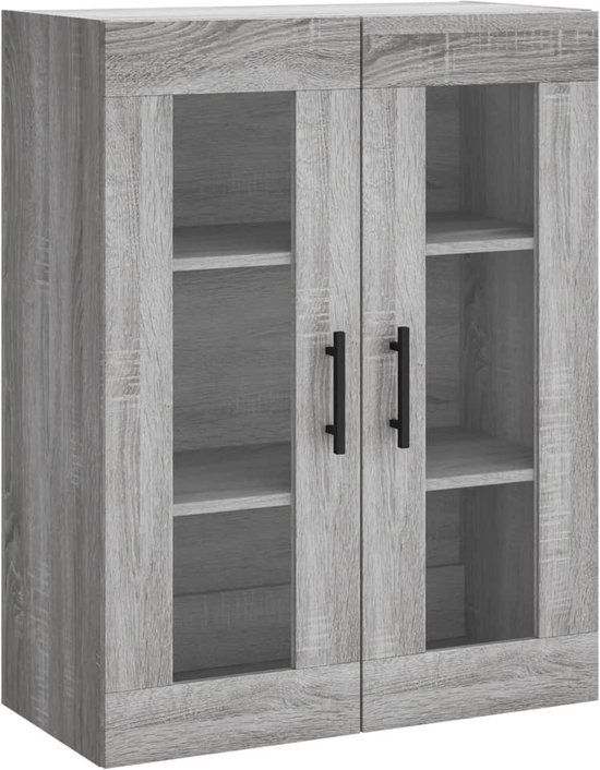 vidaXL Bovenkast - 69,5x34x90 cm - Grijs Sonoma Eikenkleurig