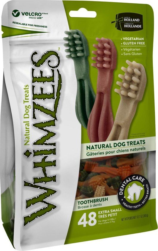 Whimzees Tandenborstel Star XS - Kauwsnacks - Hond - 6,5cm - 48st