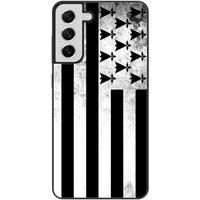 Samsung Galaxy S21 Drapeau bretagne Verstevigd hoesje met sublimatie bedrukking