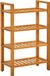 vidaXL Schoenenrek met 4 schappen 50x27x80 cm massief eikenhout