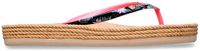 Roxy South Beach III Slippers Dames EU 37 Zwart/Roze