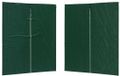 vidaXL Tente de réception Paroi latérale 2 pièces 200 x 195 cm Vert PE et acier