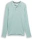 Tom Tailor - Gebreide trui met polokraag - Maat L - soft greyish green melange