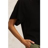 River Woods Basic Col rond Large Manches courtes Noir Taille : XS