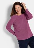 Goldner Kreppshemd Langemouwen gemêleerd jersey top