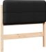 vidaXL Gestoffeerd hoofdbord bruin en zwart 90 cm massief grenenhout