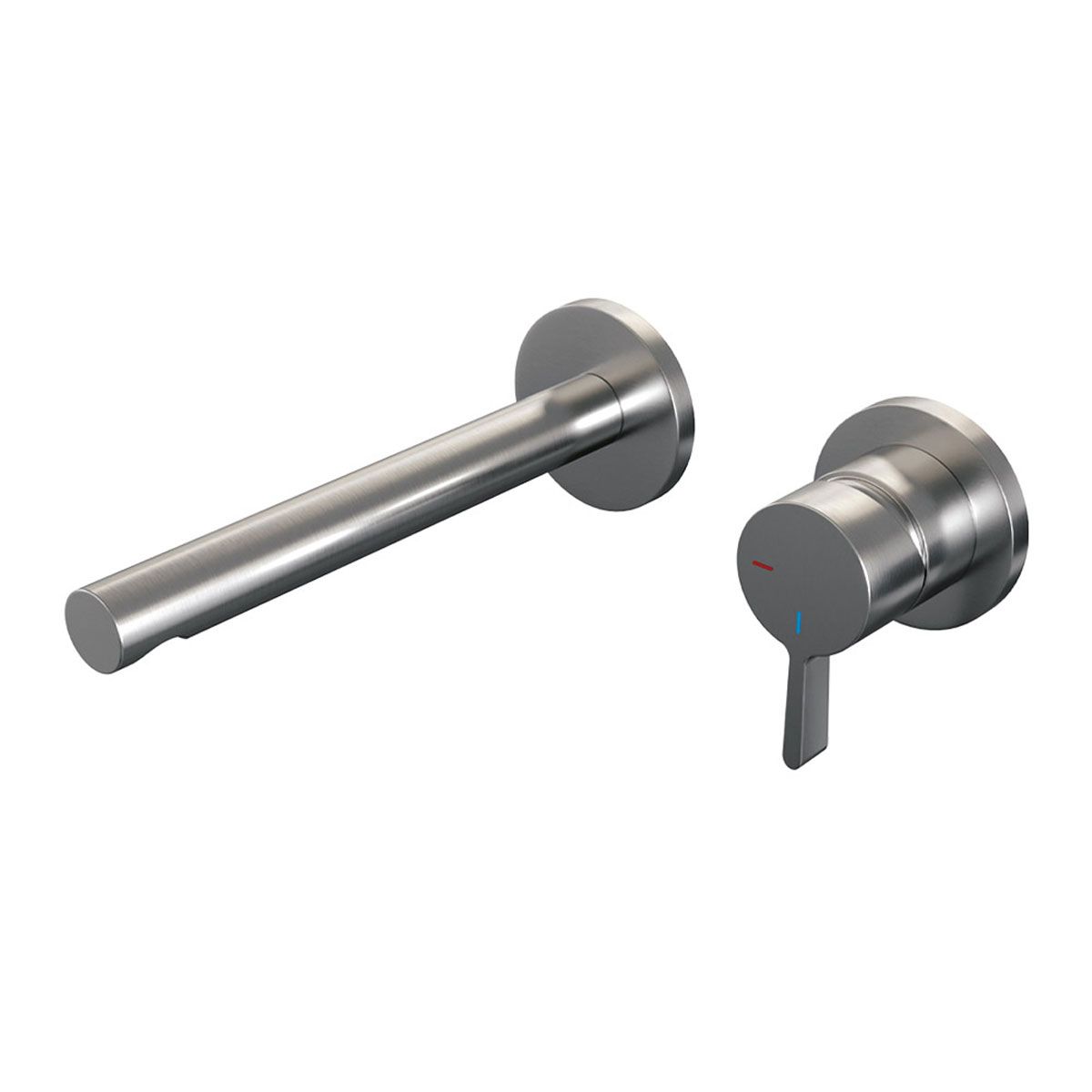 Brauer Wastafelkraan Inbouw Brushed Edition S1 Coldstart Mengkraan Rond Geborsteld RVS 1 Greeps