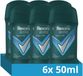 Rexona Men Cobalt Dry Advanced Protection Anti-Transpirant Deodorant Stick - 6 x 50 ml