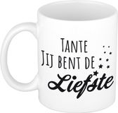 Bellatio Decorations Tante jij bent de liefste mok wit - verjaardag / bedankt cadeau