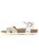 Bayton Sandaal goud / zwart / wit