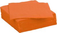 Color Party diner/feest servetten - 30x - oranje - 38 x 38 cm - papier - 3-laags