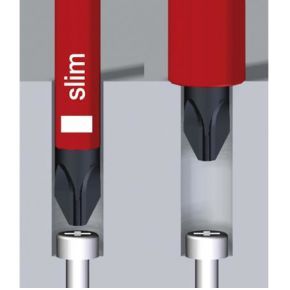 Wiha - Slimfix Softfinish Vde/gs Screwdriver Set - Torx Tamper Resistant (with Hole) - 6 Pcs - 4010995412456