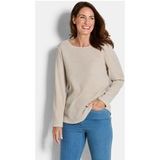 Goldner Kreppshemd Langemouwen gemêleerd jersey top