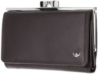 Golden Head Leren portemonnee Polo RFID Protect Bügelbörse 2157 Dunkelbraun