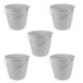 keeeper Emmers erik met metalen hengsel, 5 l, polypropyleen, 24 x 24 x 20 cm, grijs (Nordic Grey), 5 stuks