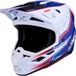Alpinestars S-M7 Blaster Motocrosshelm Wit/blauw/rood Glanzend L