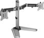 My Wall bureaustandaard voor 2 monitoren tot 32 inch / full motion / zwart/zilver