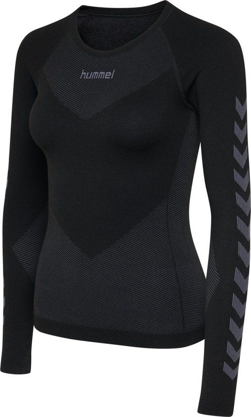Hummel First Seamless LS Women - Sporttruien - zwart - Vrouwen - XL