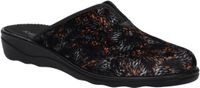 Josef Seibel Nice 82 Vrouwen Instappers Leer Textiel Gebloemd Schwarz-multi Maat 37