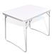 vidaXL Table de camping - 80 x 70 cm - Blanc