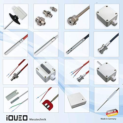 iOVEO PT1000 duiksensor/temperatuursensor met 2 meter PUR-kabel, waterdicht (IP68) - 062TP02202
