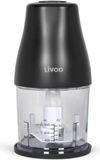 LIVOO Blender, 300 ml, 400 W, 1 snelheid + turbofunctie, 2 roestvrijstalen messen, zwart